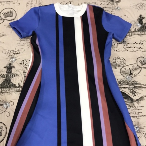 HUGO BOSS Elorna Stripe Dress - Picture 6 of 9
